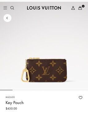 Louis Vuitton Monogram Key Pouch - AUTHENTIC